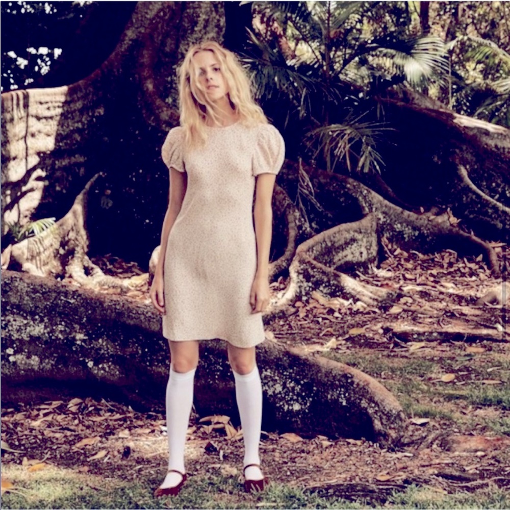 Doen Cream Mini Dress